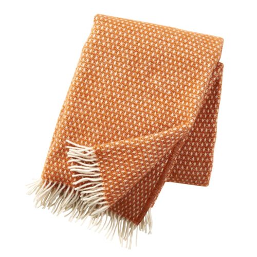 Klippan plaid knut orange 1.3x1.8m