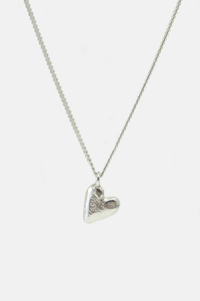 MHL necklace heart 1.2mm silver