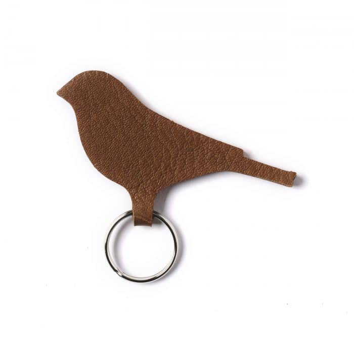 Keecie Keyring Mini Tweet Cognac used look