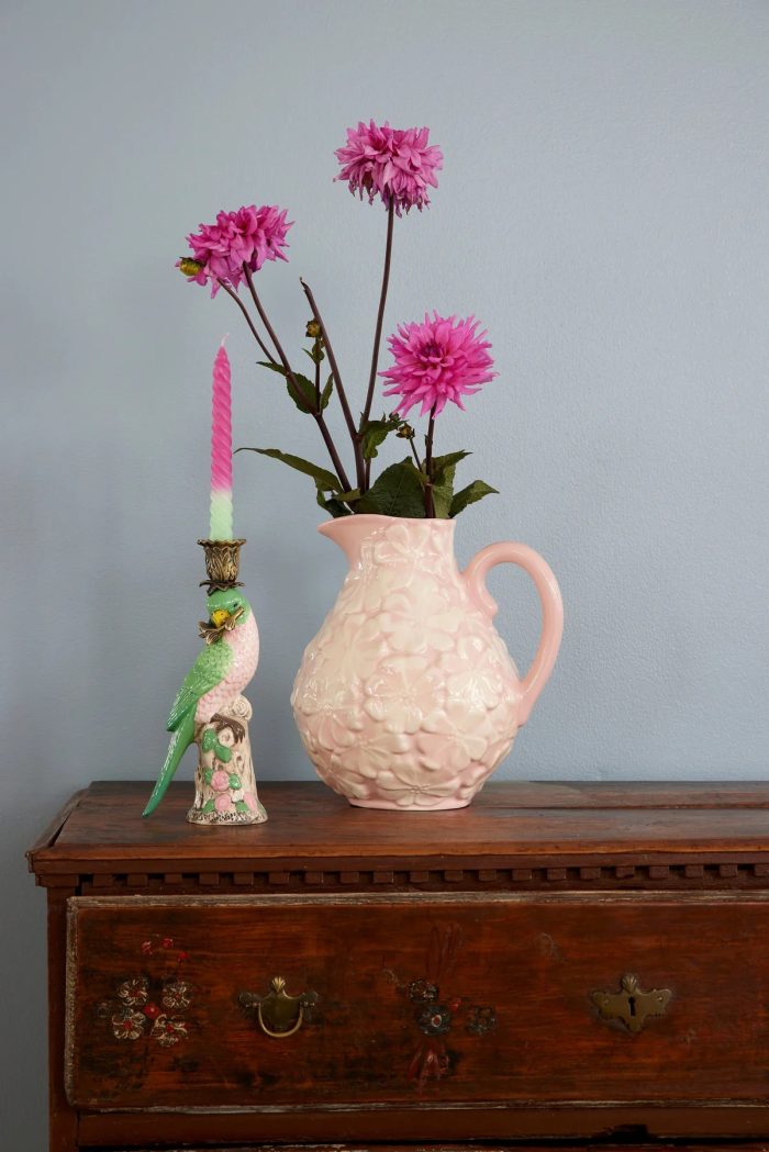 Rice Ceramic FlowerJug Perfect Pink