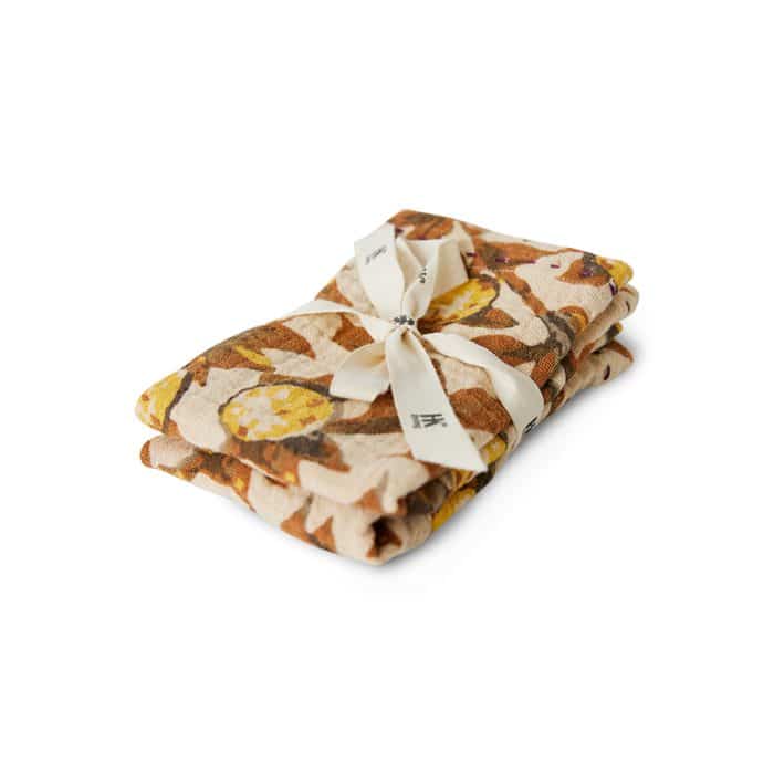 HK Cotton Napkins Med. tangerine set/2