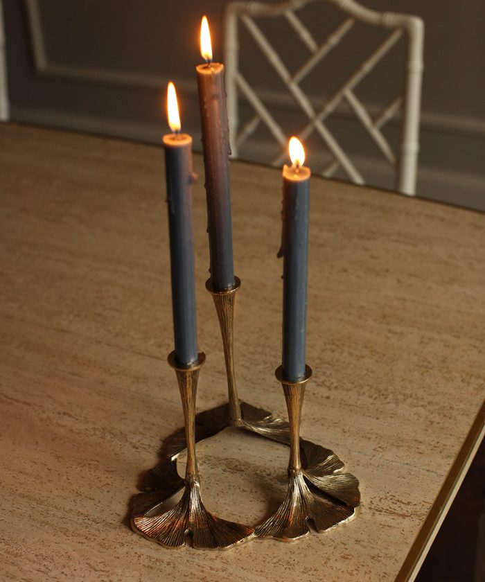 DG Gaya Ginko Triple candleholder