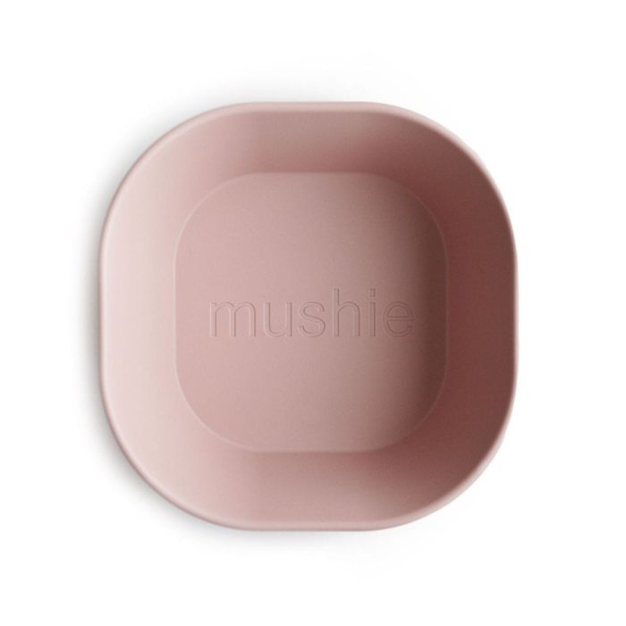Mushie Bowls square Blush set/2