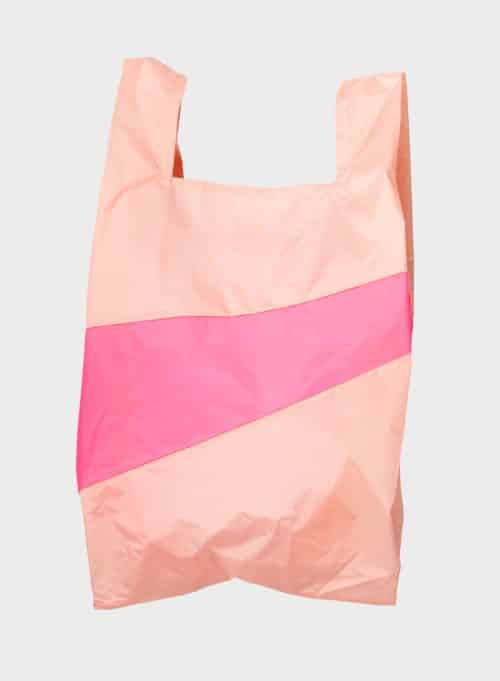 Susan Bijl Shopping Bag L Tone & Fluo Pink