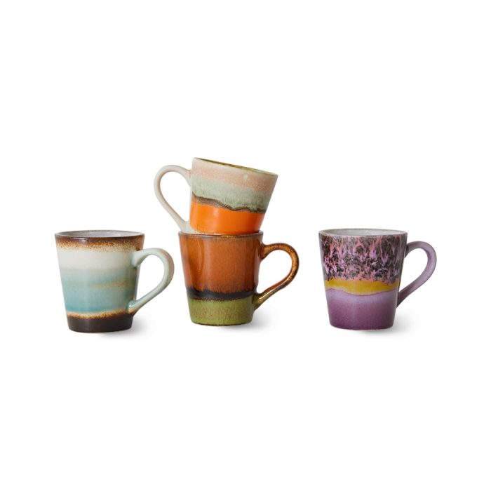 HK ceramic espresso mugs set/4 7238 Retro