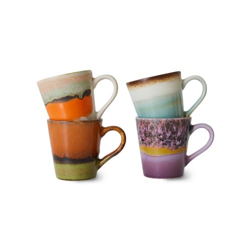 HK ceramic espresso mugs set/4 7238 Retro