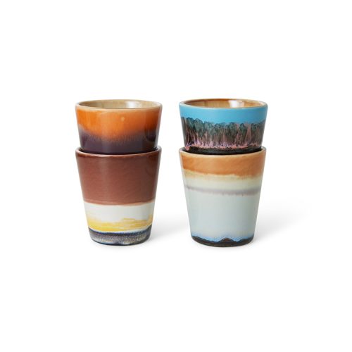 HK ceramic ristretto mugs set/4 7239 Retro