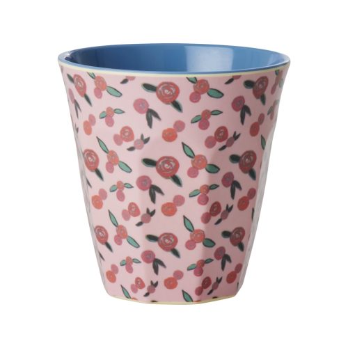 Rice cup M A rose is a rose print