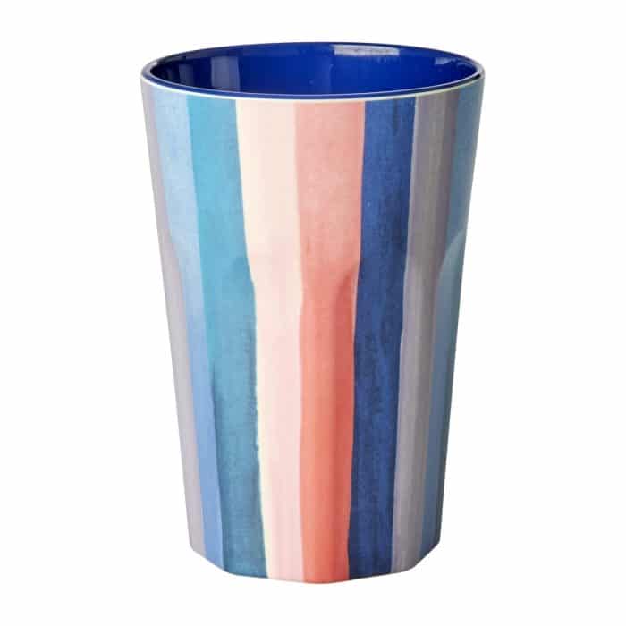 Rice mel cup tall NY Stripes