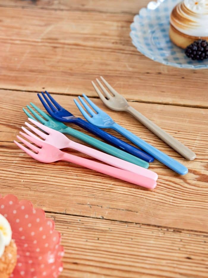 Rice melamine fork NY Minute set/6