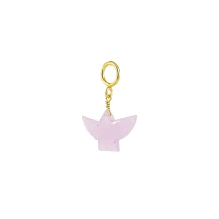 Iamjai Charm / Bedel Bird Stone rosequartz