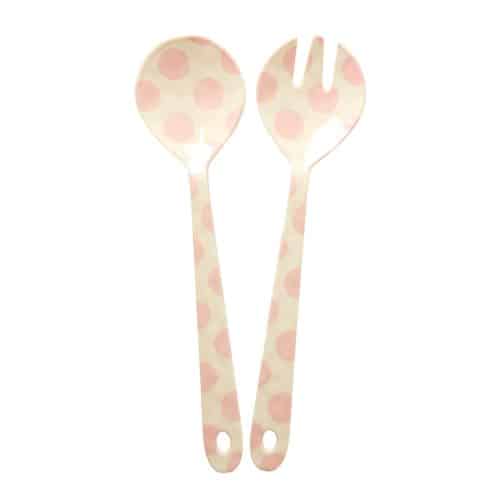 Rice salad Spoon & Fork Pink Dots