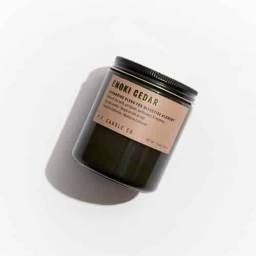 P.F. Enoki Cedar Soy Candle Alchemy