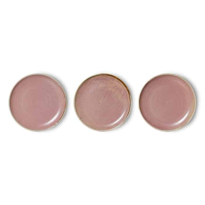 HK Chef's Ceramics Side Plate Rustic Pink