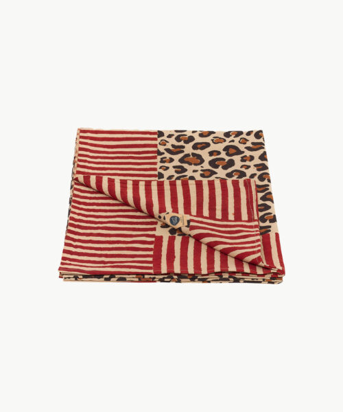 DG Throw Leopard Single 220x140cm Tote