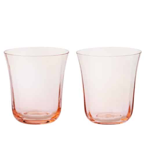 Water Glass Nora Peach set/2