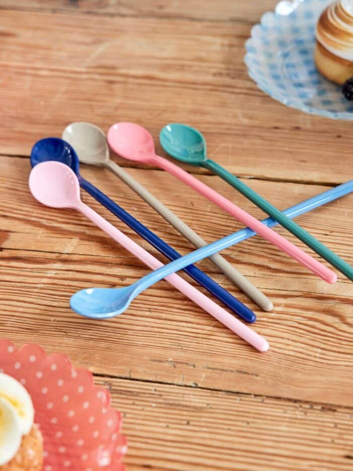 Rice melamine latte spoon set/6 6ZLPH4