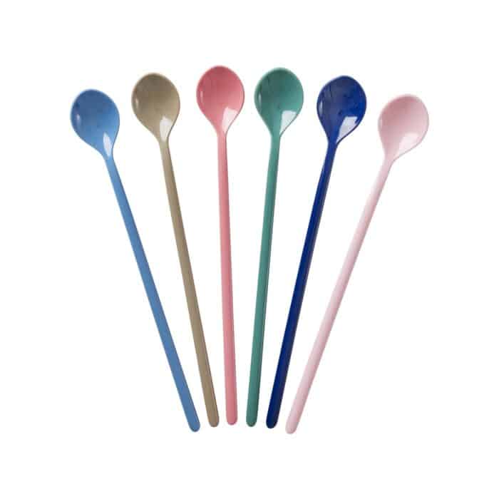 Rice melamine latte spoon set/6 6ZLPH4