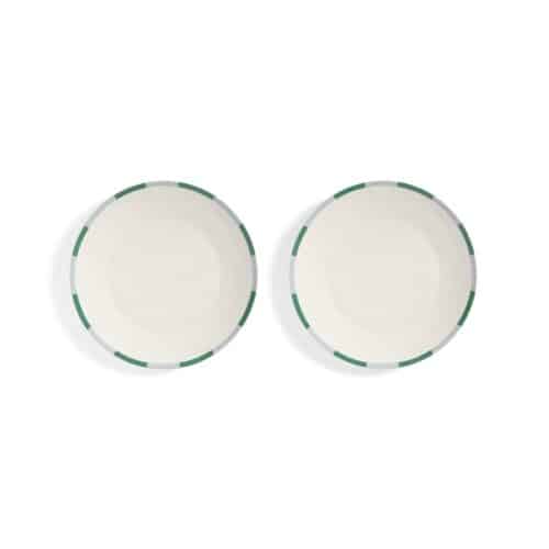 &K Plate Bliss Green Large Set/2