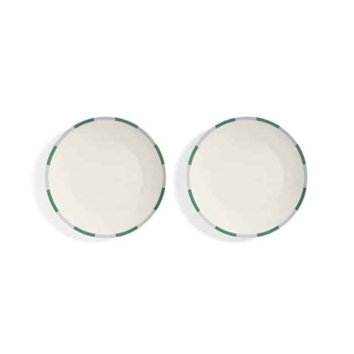 &K Plate Bliss Green Large Set/2