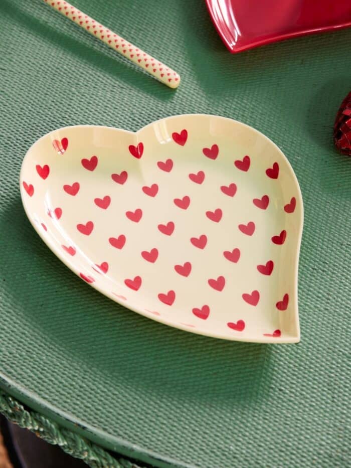 Rice mel heart plate darling hearts