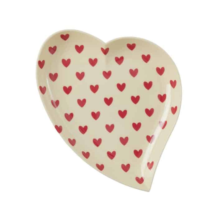 Rice mel heart plate darling hearts