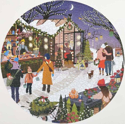 Vissevasse Puzzel Rond 1000st Christmas Market