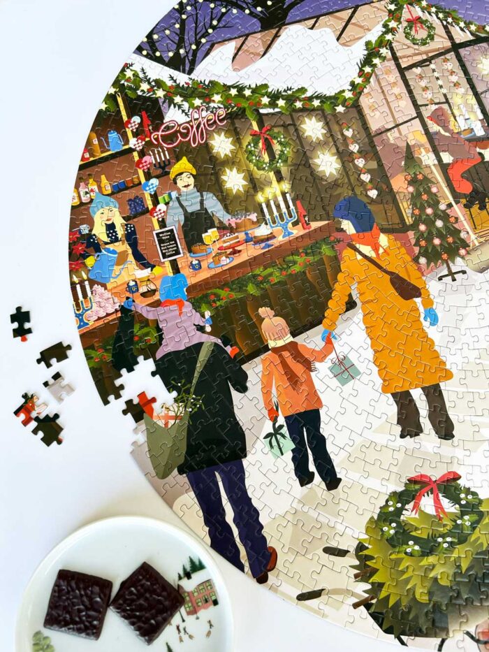 Vissevasse Puzzel Rond 1000st Christmas Market