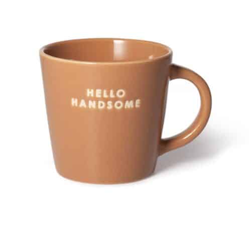 Cappuccinokop Hello Handsome terracotta