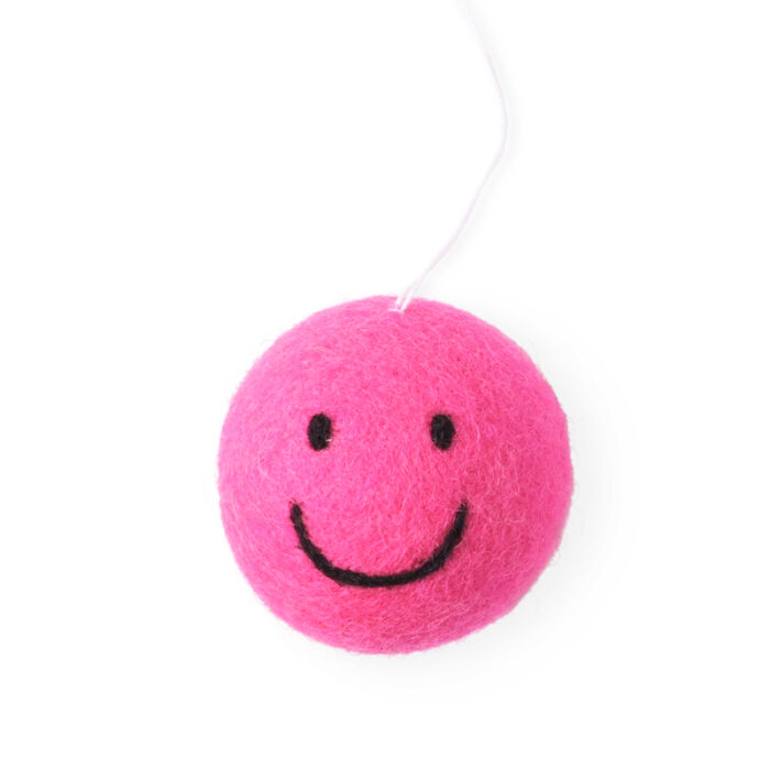 Hanger vilt smiley pink