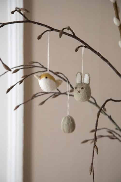 Hangers set/3 vogeltjes Groen