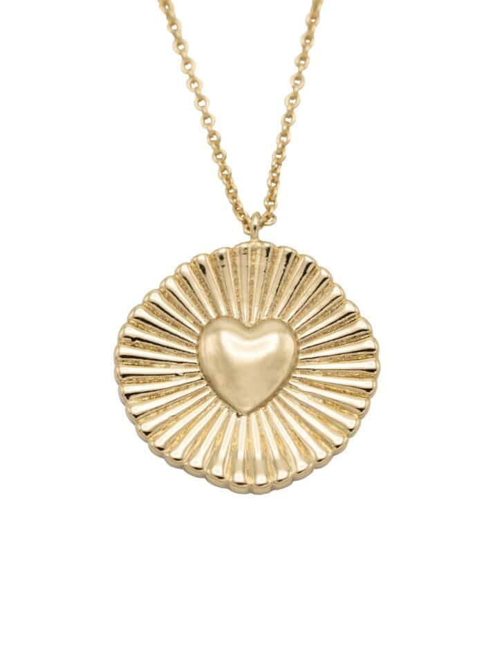 Ketting Heart verguld