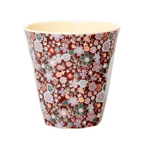 Rice melamine cup Fall Flower print