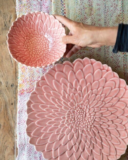 Bordallo Bloom Bowl Pale Pink