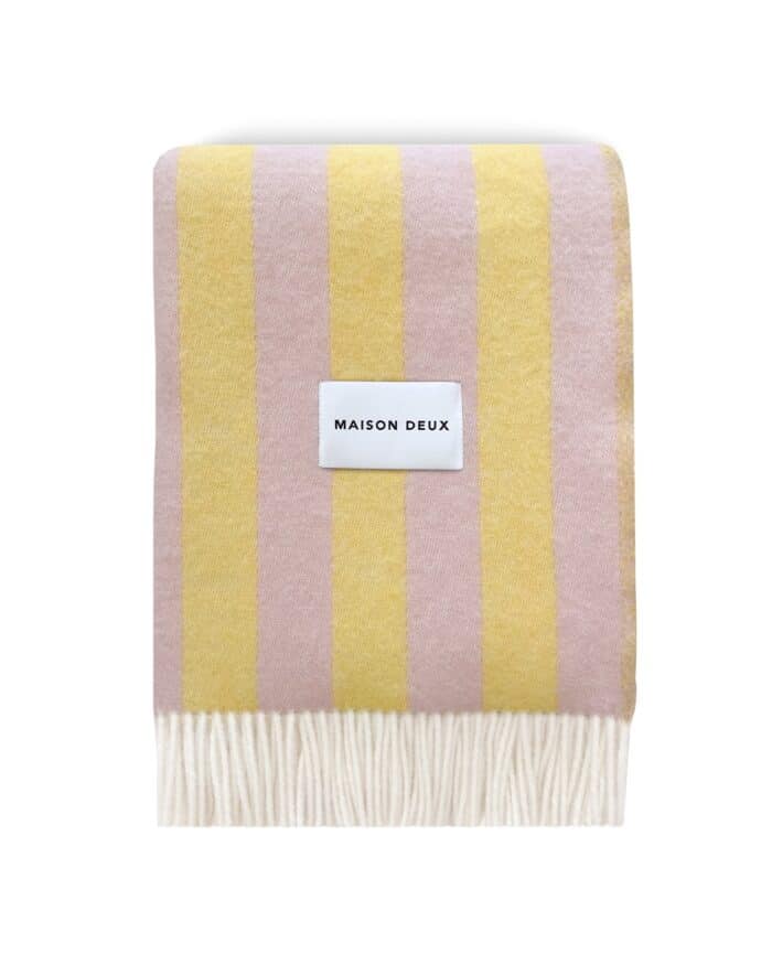 Candy Wrap Blanket Pink Yellow