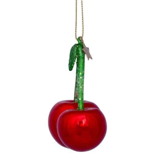 Glazen kerstdecoratie Cherry