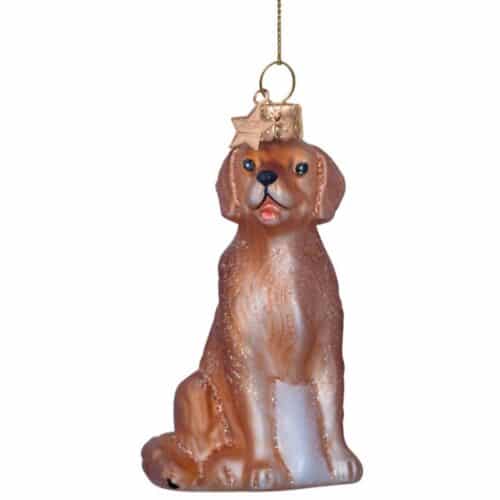 Glazen kerstdecoratie Golden Retriever