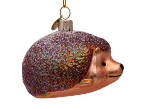 Glazen kerstdecoratie hanger Egel