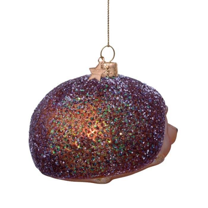 Glazen kerstdecoratie hanger Egel