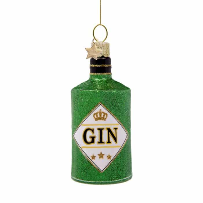 Glazen kerstdecoratie hanger Gin