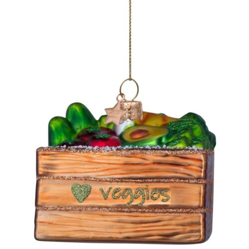 Glazen kerstdecoratie Veggies