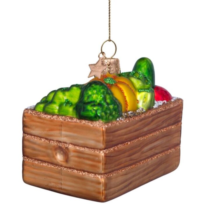 Glazen kerstdecoratie Veggies