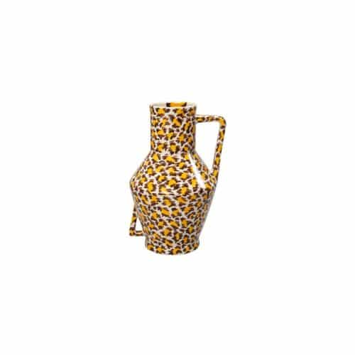 Handbeschilderde Vaas Leopard Small