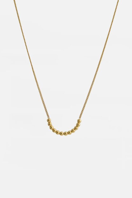 Ketting Half Round Bubbles verguld