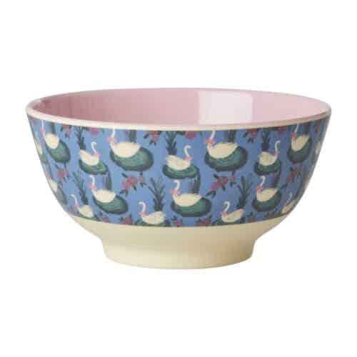 Melamine bowl Swan Lake