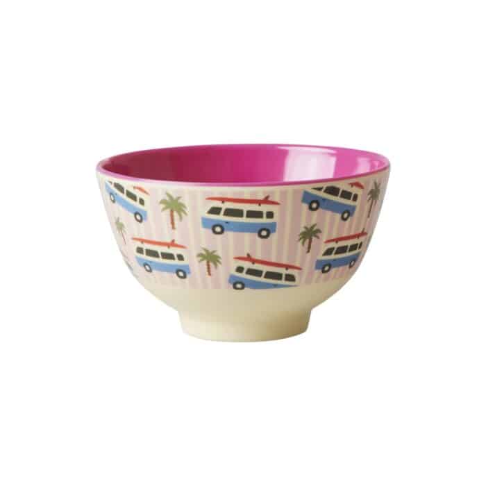 Rice bowl small surfbus roze