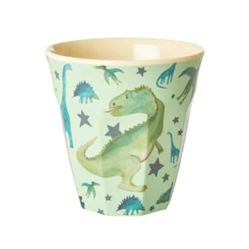 Rice melamine cup Dino print