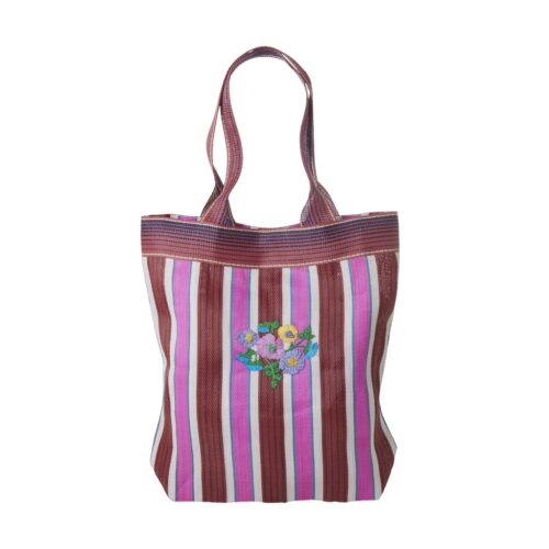 Rice tas recycled plastic Stripes&Flowers