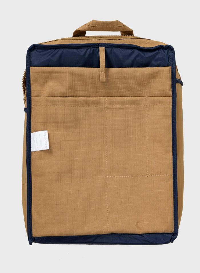 The New Backpack Camel & Navy