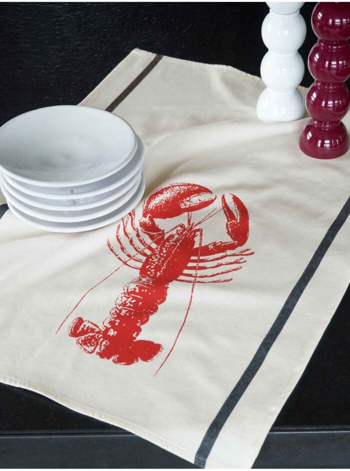 Theedoek Homard Rouge Corail